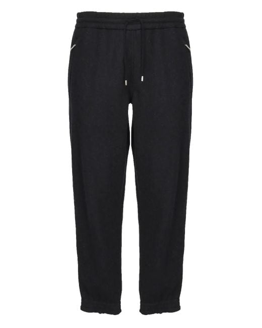 Loro Piana Black Pantalon De Jogging En Cachemire Mélangé for men