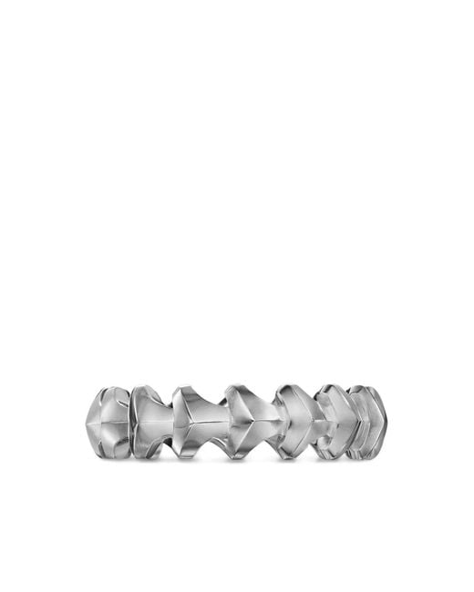 David Yurman White Sterling Armory Ring for men