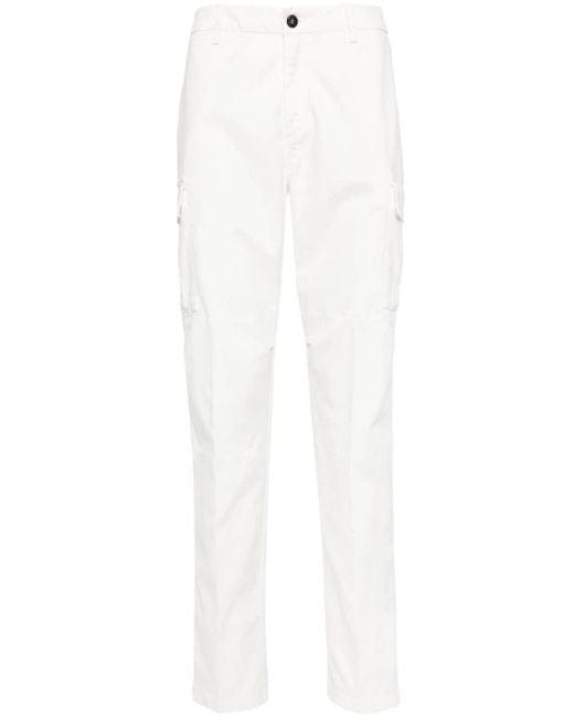 Pantalones ajustados tipo cargo Eleventy de hombre de color White