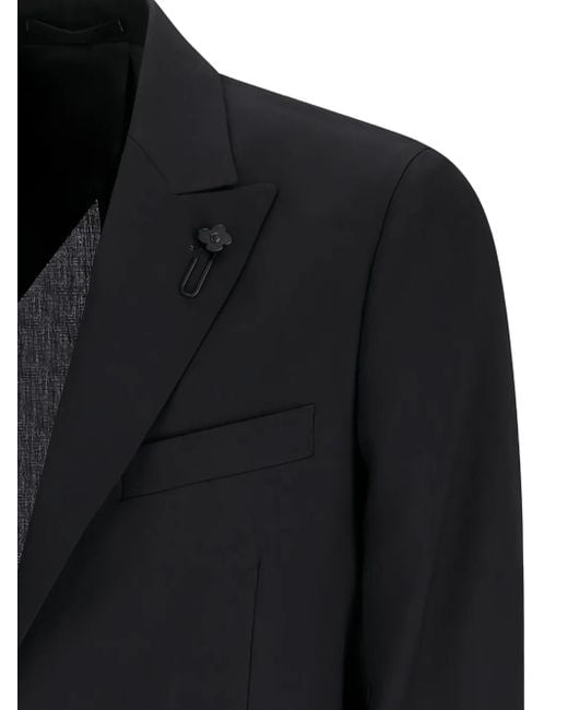 Lardini Blazer Met Opgestikte Zak in het Black voor heren