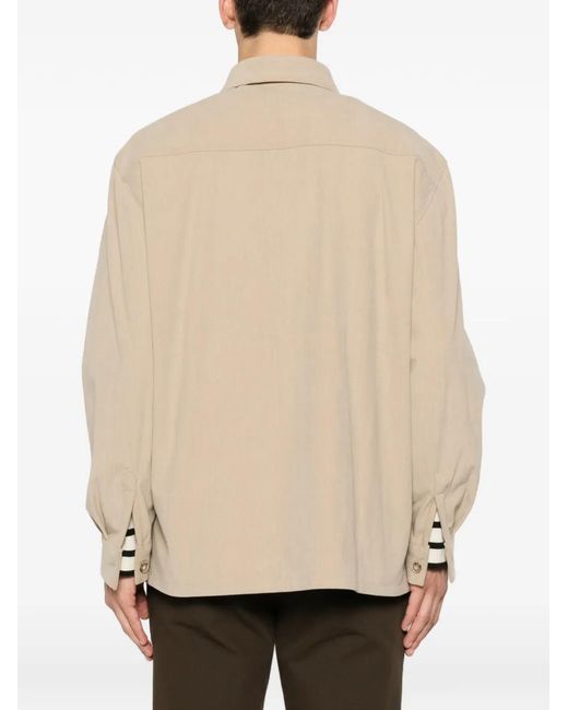 Karl Lagerfeld Natural Corduroy-Effect Overshirt for men