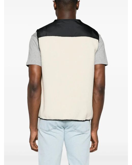 A.P.C. Natural Nate Colour-Block Fleece Gilet