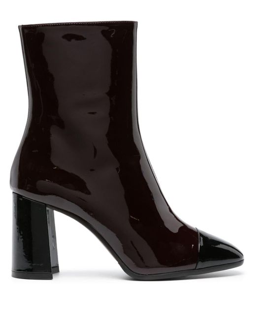 CAREL PARIS Black Donna 85mm Leather Ankle Boots