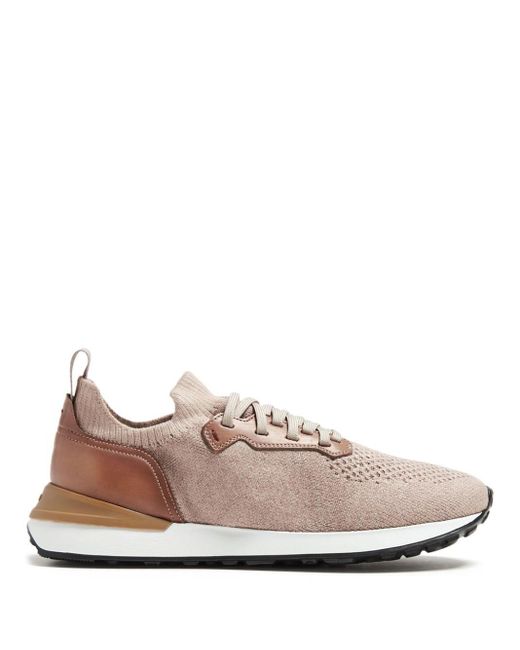 Magnanni Shoes Pink Grafton Panelled Sneakers for men