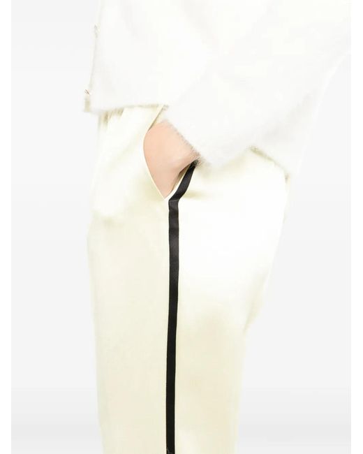 Tom Ford White Satin Joggers