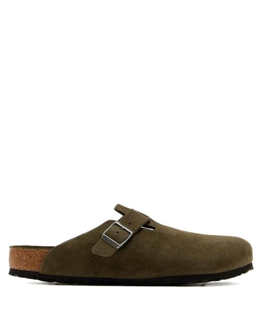 Birkenstock Boston BS Clogs aus Wildleder in Brown für Herren