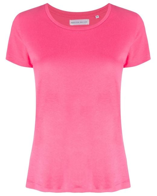 Madison Maison Pink Short-Sleeved Cotton-Jersey T-Shirt