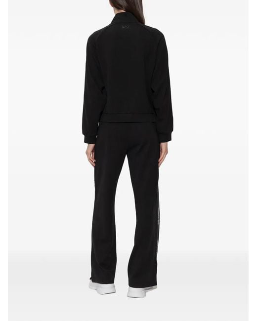 EA7 Black Logo Tracksuit