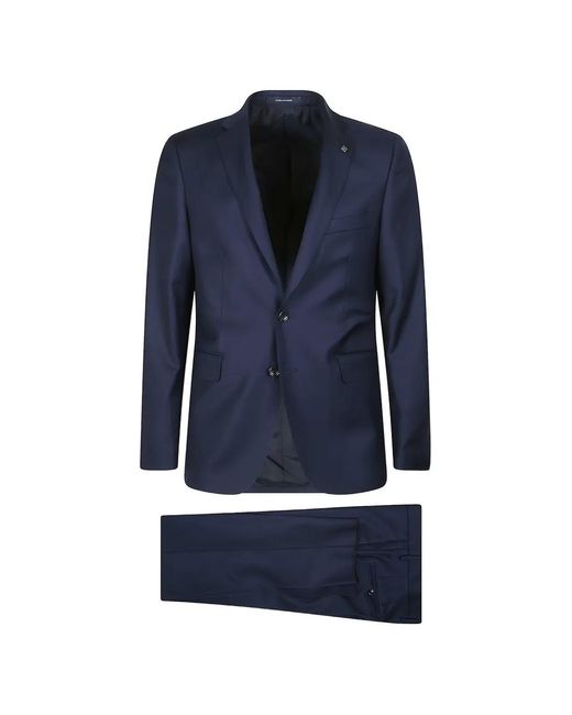 Tagliatore Blue Two-Button Wool Suit for men