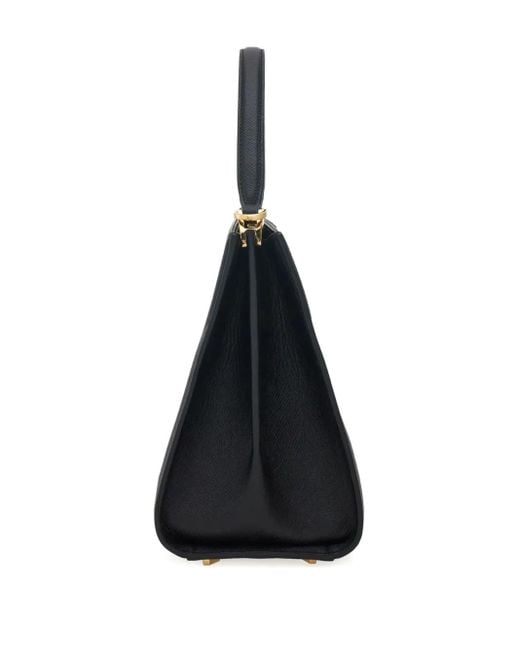 Ferragamo Black Medium Studio Box Tote Bag