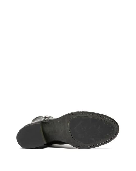 Officine Creative Black Bottes Denner En Cuir
