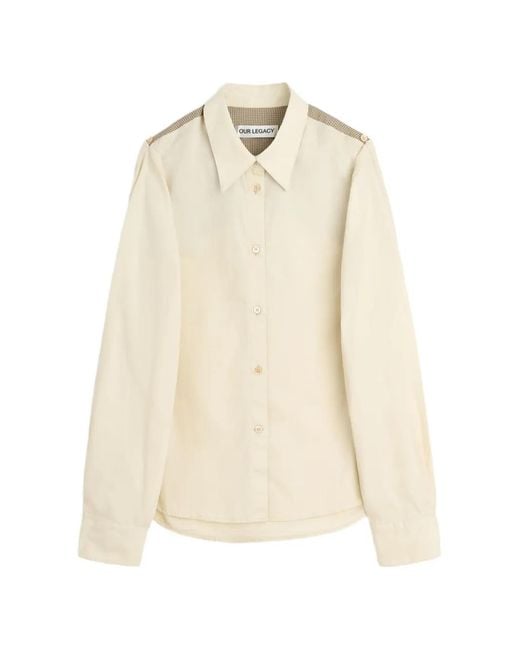 Chemise Split Our Legacy en coloris Natural