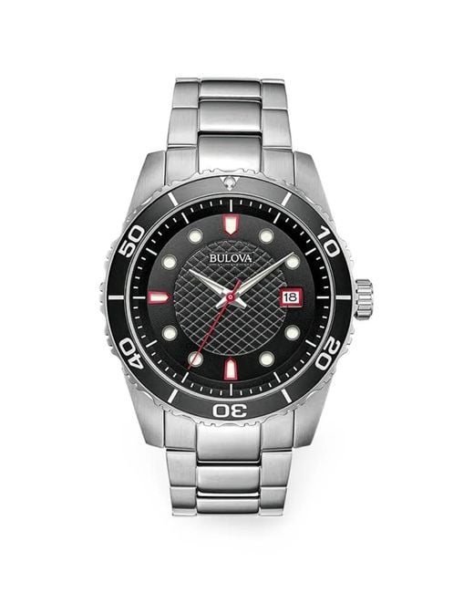 Bulova Gray Versatile 44Mm Watch for men