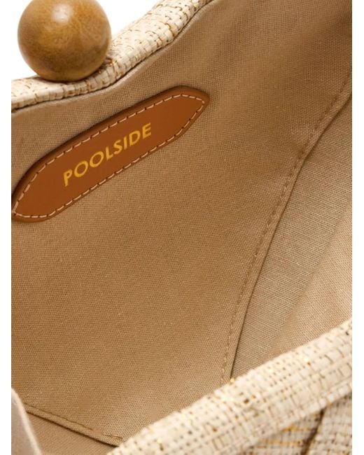 Poolside Natural Heart-Shaped Woven Clutch