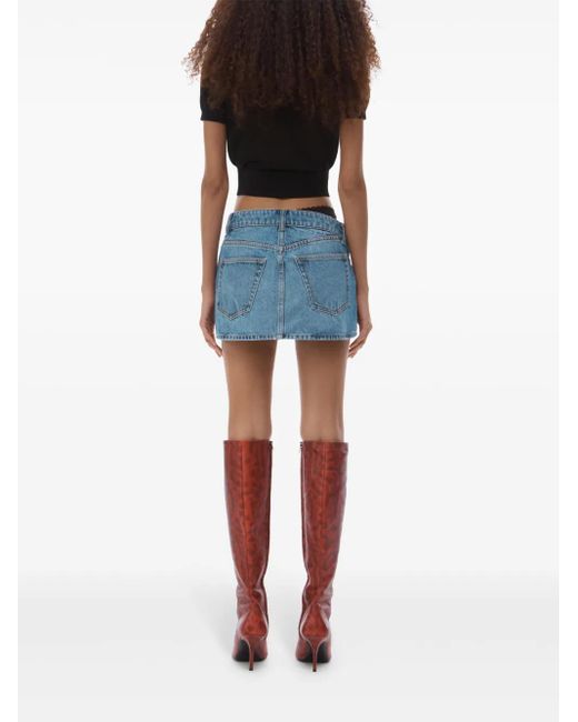 Alexander Wang ブルー Pre-Styled デニム ミニスカート Blue