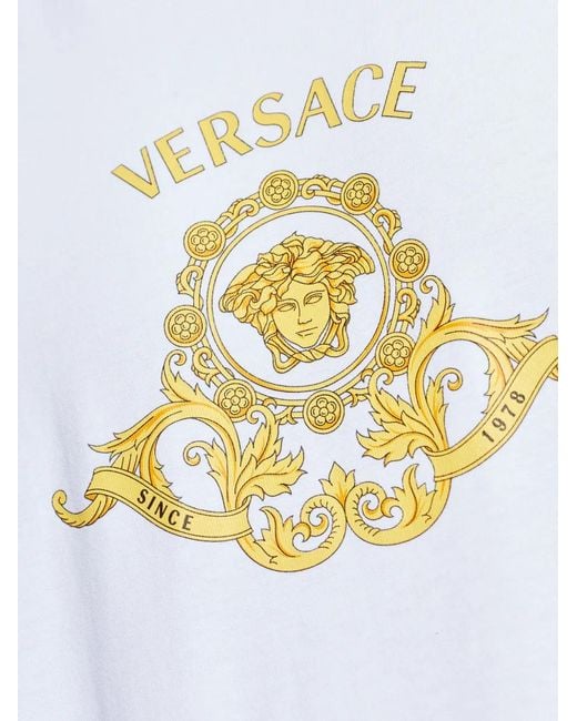 T-Shirts Versace de hombre de color White