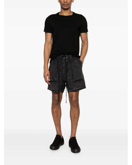 Thom Krom Black Drawstring Shorts for men
