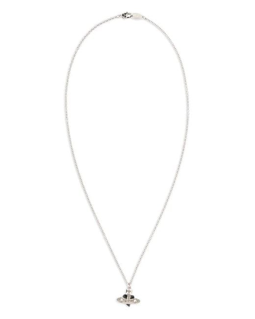 Vivienne Westwood White Heart-Pendant Necklace