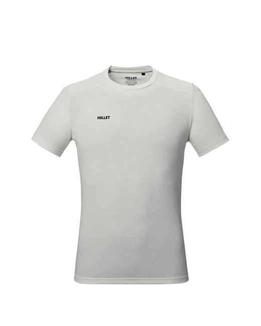 Pascal Millet Gray Fusion Logo-Print T-Shirt for men