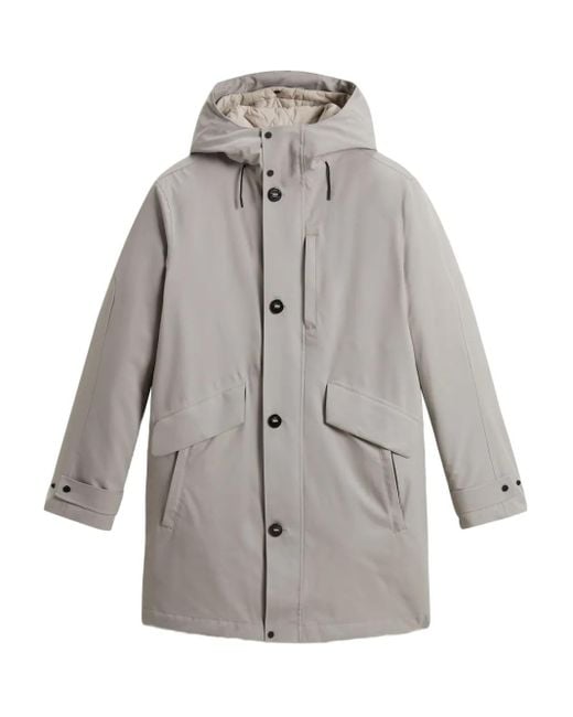 Woolrich Regenmantel mit Kapuze in Gray für Herren