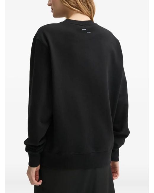 Filling Pieces Black Embroidered Logo Sweatshirt