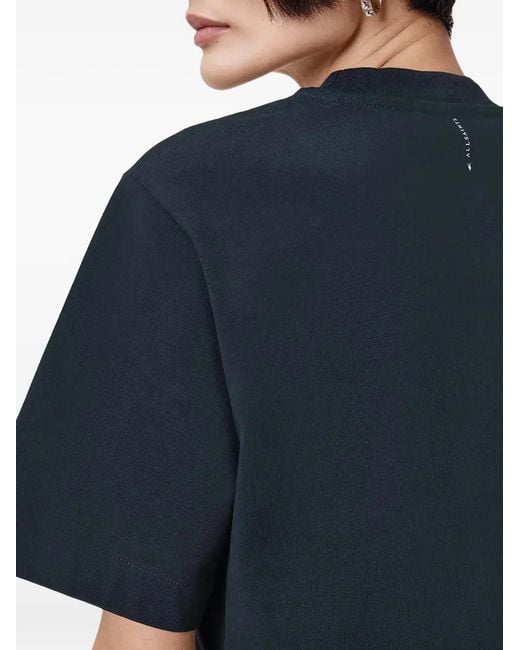 AllSaints Blue Lottie Cropped T-Shirt