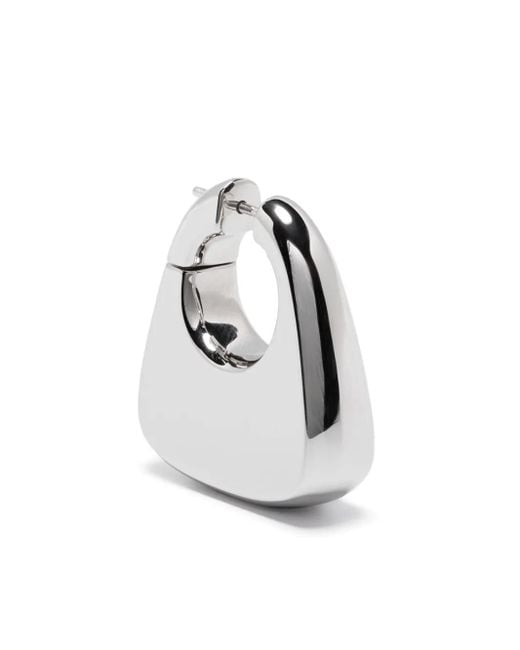 Maria Black Large Tote Earring White