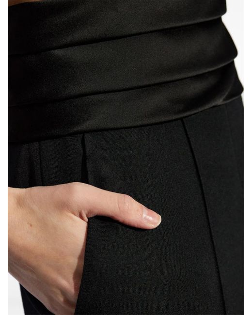 Balmain Black Wide Trousers