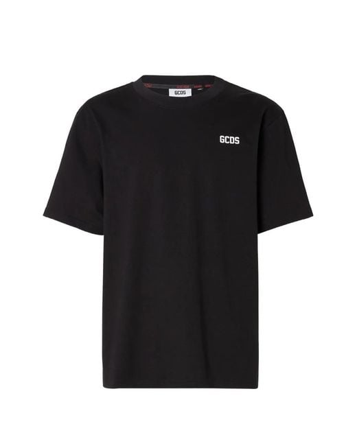 Gcds Black Logo T-Shirt for men