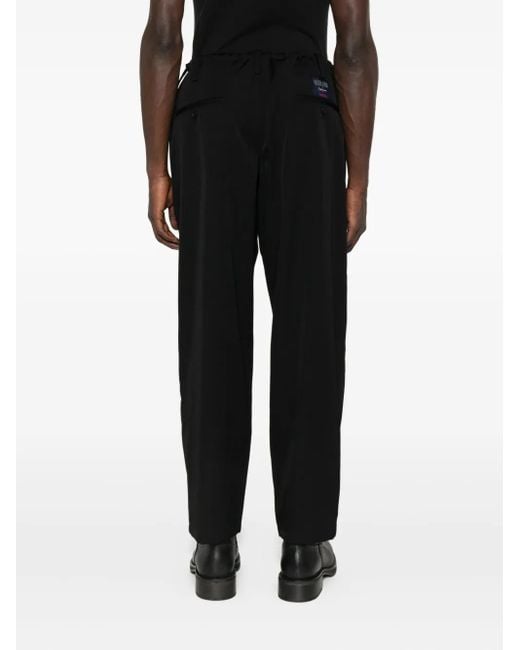 Yohji Yamamoto メンズ ブラック ドローストリング パンツの通販はau