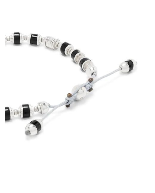 MAOR White Saguaro Gemstone-Detail Bracelet for men