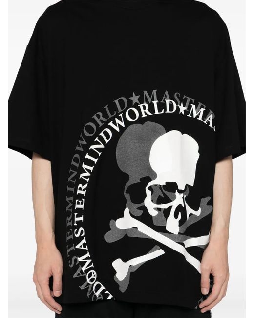 メンズ MASTERMIND WORLD ロゴ Tシャツ Black