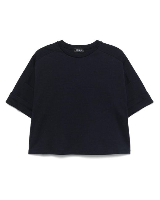 Dondup Blue Jersey-Texture T-Shirt