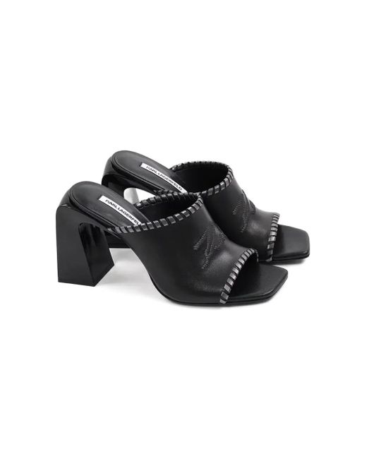 Karl Lagerfeld Black 90Mm Astra Nova Sandals