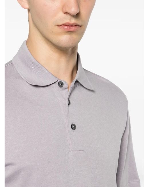 Boss Purple Short-Sleeve Polo Shirt for men