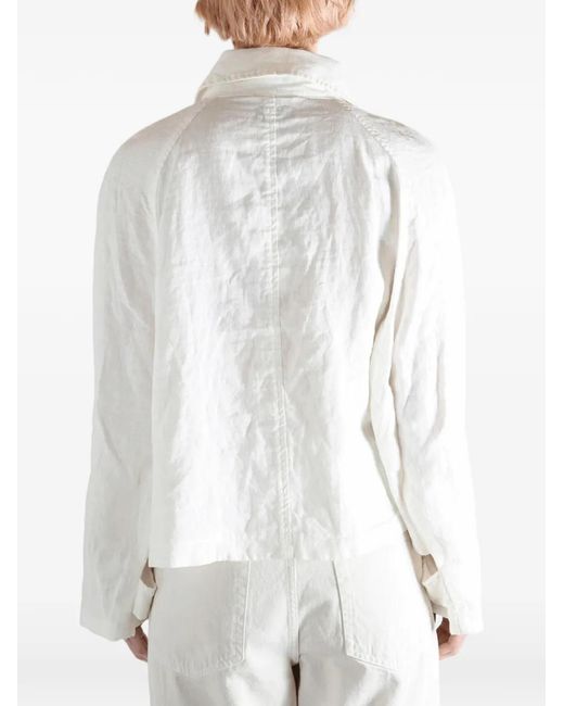 Polo Ralph Lauren White Woven Windbreaker Jacket