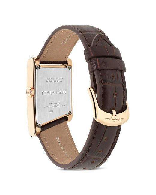 Ferragamo White Asymetrique 39Mm Watch for men