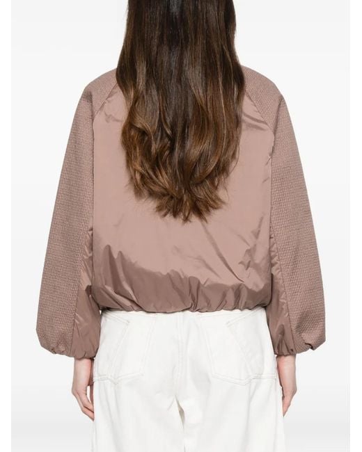 DUNO Brown Quilted Cropped Jacket