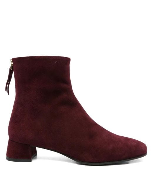 Roberto Festa Brown Suede Zip-Fastening Ankle Boots