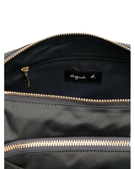 Agnes B. Gray Round-Shape Shoulder Bag