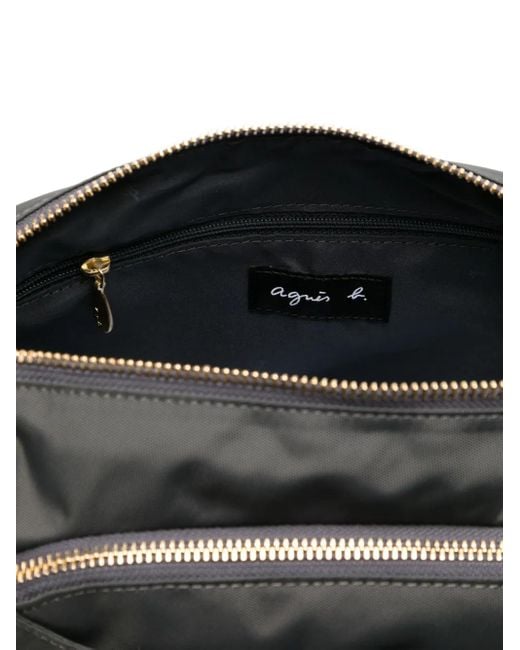 Agnes B. Gray Round-Shape Shoulder Bag