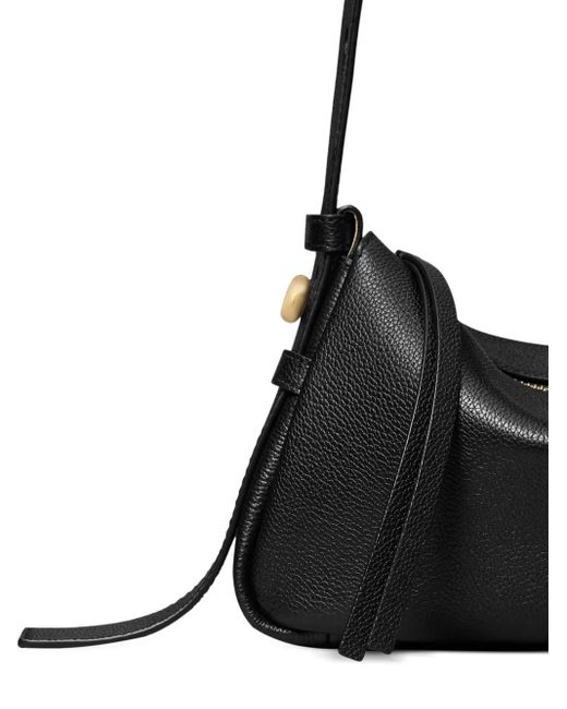 Tory Burch Black E Romy kleine Lederumhängetasche