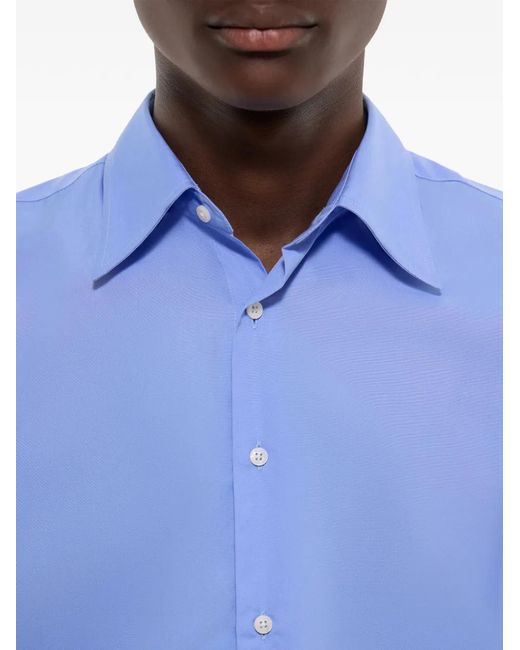 Fursac Blue Buttoned Shirt for men
