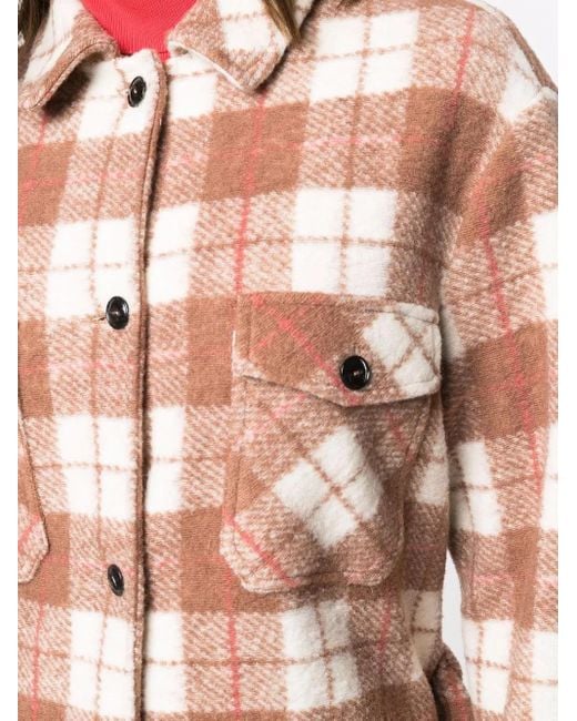 Woolrich Brown Gentry Check-Print Overshirt