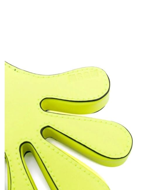 MSGM Blue Hand-Shape Zipped Purse