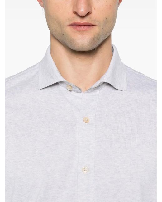 Eleventy White Jersey Shirt for men