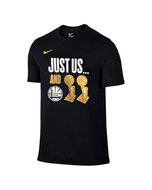 Nike Black Golden State Warriors T-Shirt for men