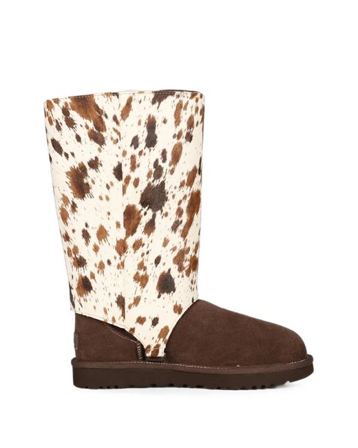 Ugg Brown Classic Tall Western Calf-Hair Boots