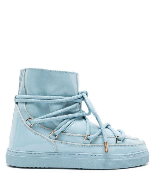 Inuikii Blue Leather Snow Boots
