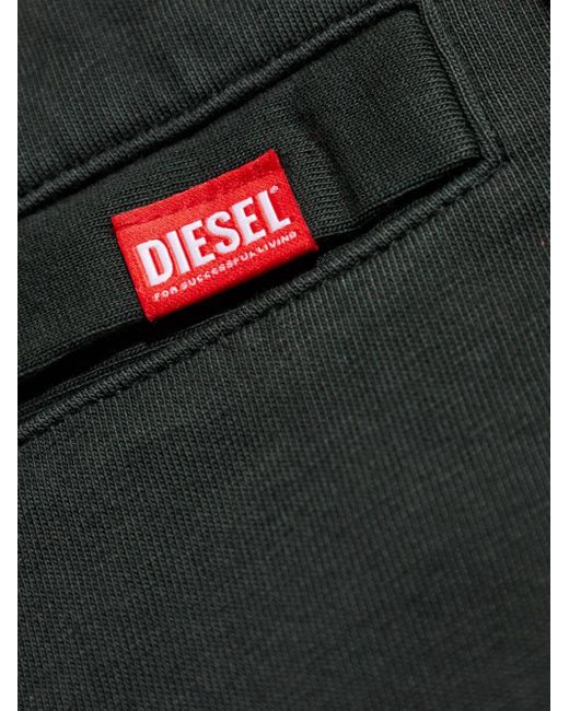 メンズ DIESEL P-tain-mesh トラックショーツ Black